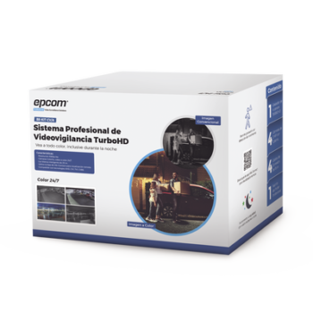 Kit B8-KIT-CV/A TurboHD 1080p / DVR 4 Canales / 4 Cámaras Bala ColorVu con Microfono Integrado / Fuente de Poder / Accesorios de Instalación