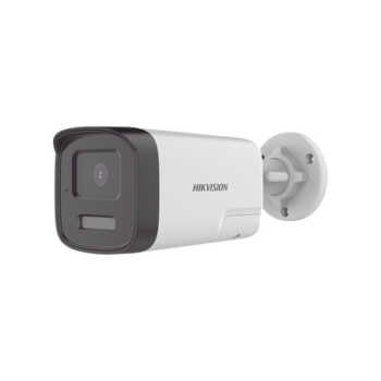 Cámara HIKVISION [Audio Bidireccional + Dual Light + ColorVu] Bala TURBOHD 2 Megapixel (1080p) / Lente 2.8 mm / 30 mts IR EXIR + 20 mts Luz Blanca / Micrófono y Bocina Integrado / Exterior IP67 / Metal / dWDR