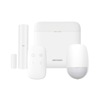 (AX PRO) KIT de Alarma AX PRO / Incluye: 1 Hub con bateria de respaldo / 1 Sensor PIR / 1 Contacto Magnético / 1 Control Remoto / WiFi / Compatible con Hik-Connect P2P