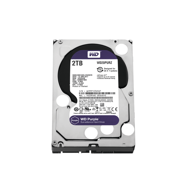 Disco duro 2TB WD PURPLE SATA WD20PURX